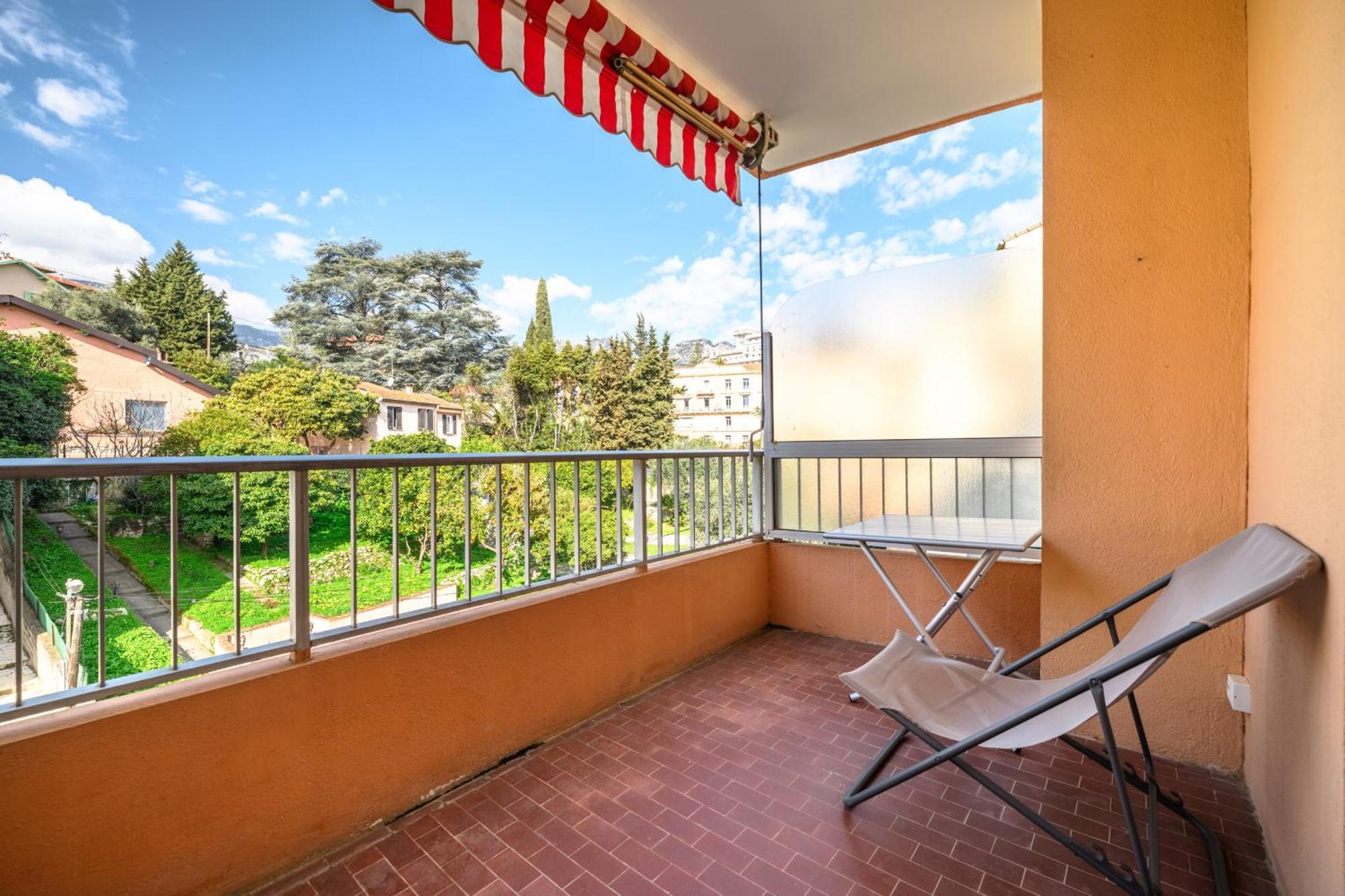 'L'Alicante Proche' Gare, Terrasse, Vue Mer 芒通 外观 照片